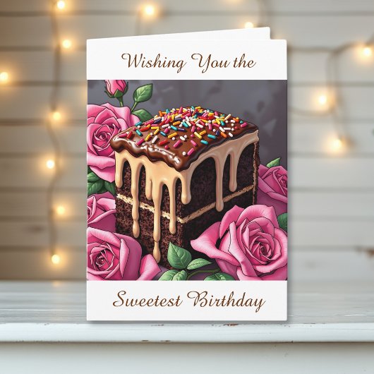 Wishing You the Sweetest Birthday | Cake カード