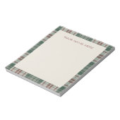 Wishlist Note Pad - Classic Christmas Plaid ノートパッド (回転)