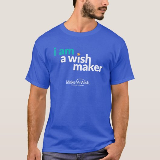 WishMakerブルーシャツ Tシャツ (正面)