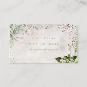 Wisper & serverの結婚オンラインRSVPカード 名刺