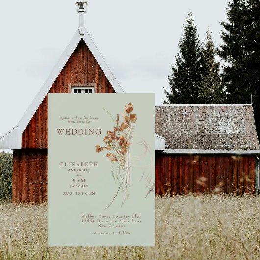 Wispy植物仙人の両親結婚の 招待状