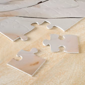 Wispy Abstract Ink Contemporary Floral ジグソーパズル (側面)