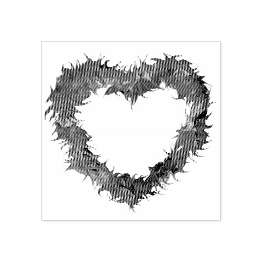 Wispy Heart Rubber Stamps ラバースタンプ (インプリント)