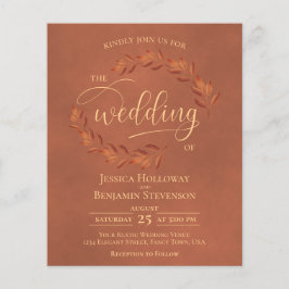 Wistant葉 Terracotta BUDGET結婚式の招待