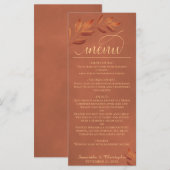 Wistant Terracota葉モダンScript結婚's メニュー (正面/裏面)