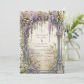 Wisteria Arch Botanical Wedding 招待状 (スタンド正面)