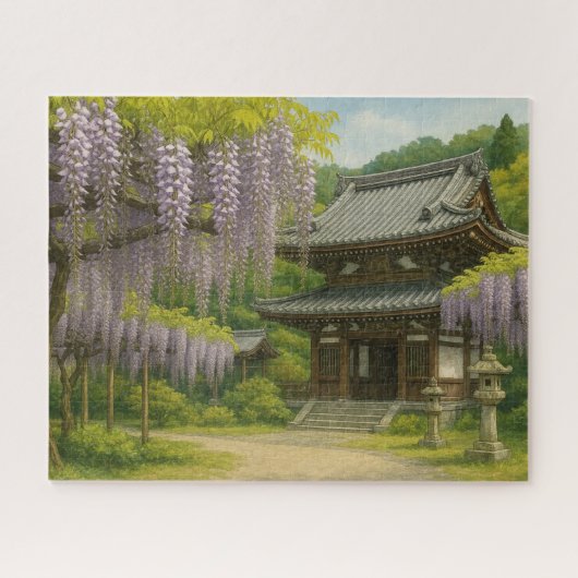 Wisteria at Byakugo-ji Temple ジグソーパズル (横)