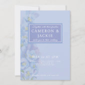 Wisteria Blue Tone Wedding 招待状 (正面)