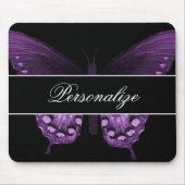 Wisteria Butterfly Banner Mousepad マウスパッド (正面)