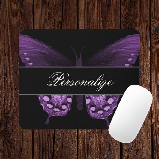 Wisteria Butterfly Banner Mousepad マウスパッド
