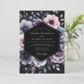 Wisteria Chiaroscuro Floral Wedding 招待状 (スタンド正面)