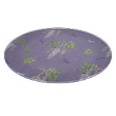 Wisteria, ferns, & Dragonflies カッティングボード (角)
