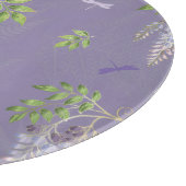 Wisteria, ferns, & Dragonflies カッティングボード (角)