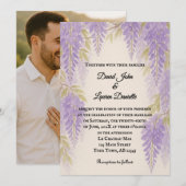 Wisteria Lane Photo Wedding Invitation 招待状 (正面/裏面)