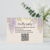 Wisteria Lane QR Code RSVP Card (スタンド正面)