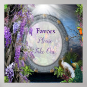 Wisteria & Large birds, Dreamscape Themes  Poster ポスター (正面)