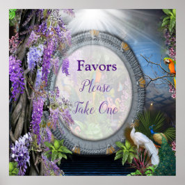 Wisteria & Large birds, Dreamscape Themes  Poster ポスター