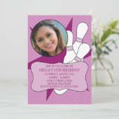 Wisteria No Time To Spareボーリングパーティー写真 招待状 (スタンド正面)