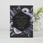 Wisteria Noir Bloom Wedding 招待状 (スタンド正面)