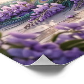 Wisteria Peacock Palace Dawn ポスター (角)