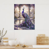 Wisteria Peacock Palace Dawn ポスター (キッチン)