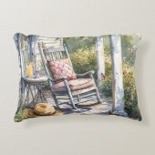 Wisteria Porch Rocking Chair Scene アクセントクッション (正面)