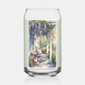 Wisteria Porch Rocking Chair Scene ガラス缶 (裏面)