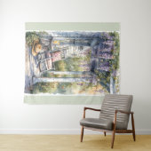 Wisteria Porch Rocking Chair Scene タペストリー (インサイチュ(横))