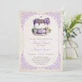Wisteria Regency Bridal Shower Invitation 招待状 (スタンド正面)