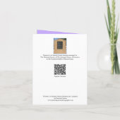 Wisteria @ Stenton House Museum & Garden Notecard サンキューカード (裏面)