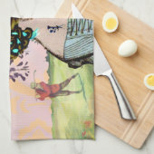 Wisteria Sunrise Golfer's Towel キッチンタオル (四つ折り)