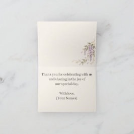 Wisteria Thank You Card サンキューカード
