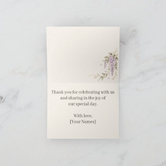 Wisteria Thank You Card サンキューカード