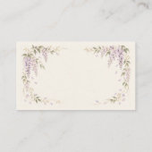 Wisteria Wedding Invitation エンクロージャーカード (裏面)