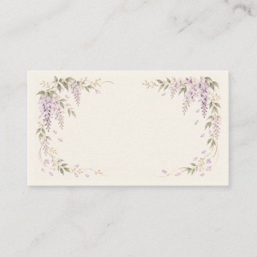 Wisteria Wedding Invitation エンクロージャーカード (正面)