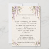 Wisteria Wedding Invitation 招待状 (正面)