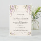 Wisteria Wedding Invitation 招待状 (スタンド正面)