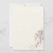 Wisteria Wedding Invitation 招待状 (裏面)