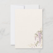 Wisteria Wedding RSVP Card (裏面)