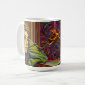 Wistfully viewing movement Mug コーヒーマグカップ (正面左)