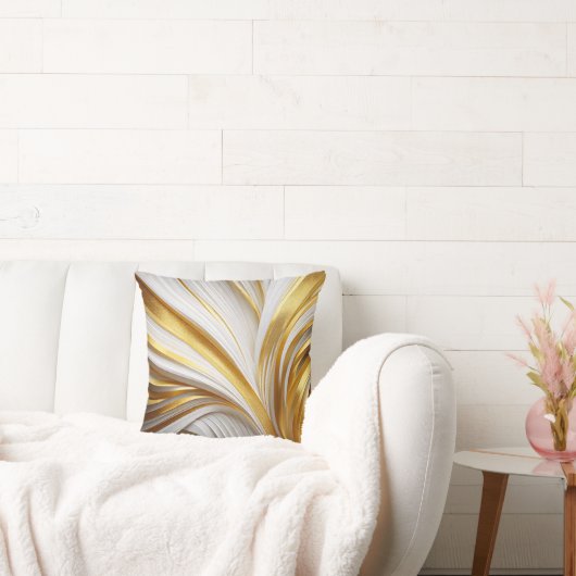 Wit Goud Retro Kussen クッション (ソファ)