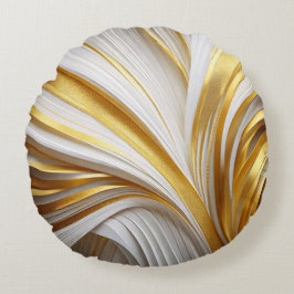 Wit Goud Retro Kussen  ラウンドクッション