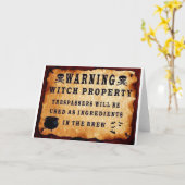 Witchプロパティ カード (黄色い花)