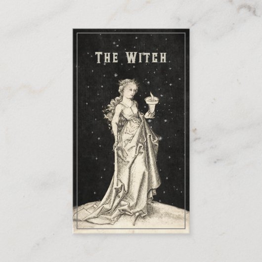Witchヴィンテージエッチング名刺 名刺 (正面)