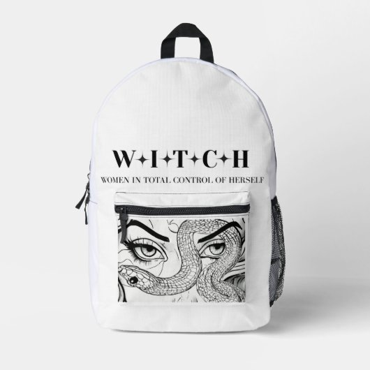 Witch プリントバックパック (正面)