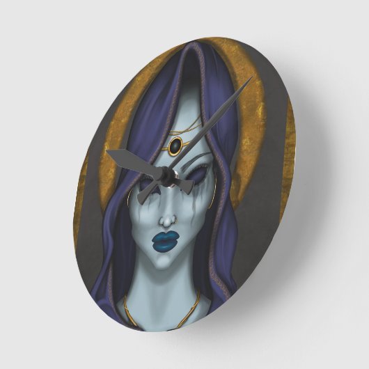 witch ラウンド壁時計 (傾斜)