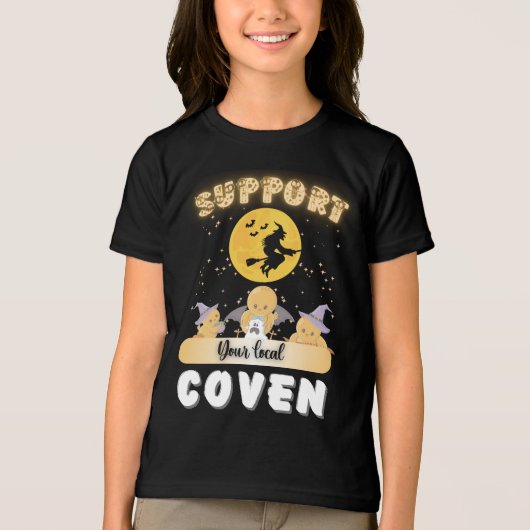 Witch aおもしろいでローカルのCovenデザインをサポート トライブレンドＴシャツ (正面)