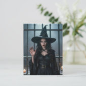 Witch behind bars because she commented crime ポストカード (スタンド正面)