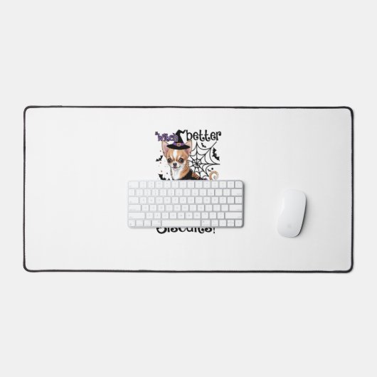 Witch better have my Dog Biscuits Cute Halloween C デスクマット (キーボード&マウス)