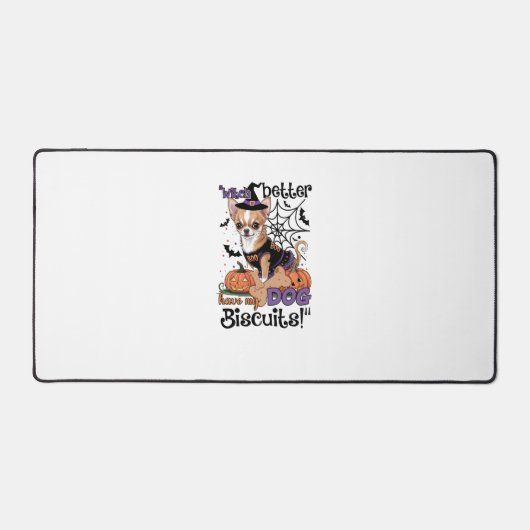 Witch better have my Dog Biscuits Cute Halloween C デスクマット (正面)